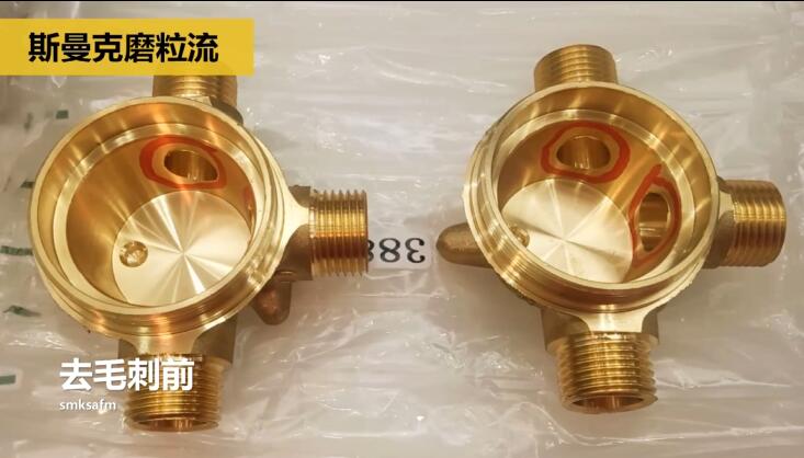 用磨粒流不怕劃傷，銅三通<a href='http://xingqiuwz.cn' target='_blank'><u>交叉孔去毛刺</u></a>